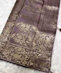 Tarahood Woven Design  Swarovski Pure Silk Kanjeevaram Saree