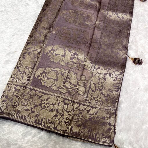 Tarahood Woven Design  Swarovski Pure Silk Kanjeevaram Saree