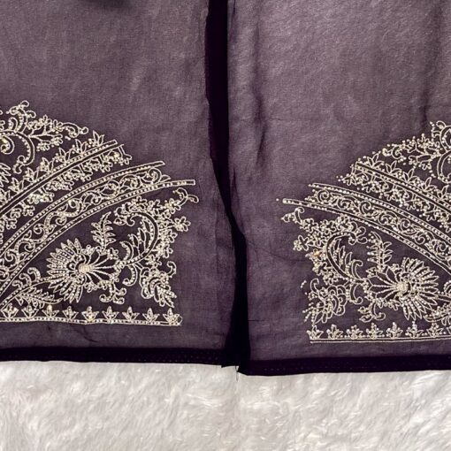 Tarahood Georgette Party Wear with Contrast Pallu Saree - Image 2