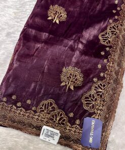 Crush Designer Hand work and Party Wear Saree
