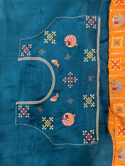 Royal Rajwadi Bandhani Saree by Tarahood – Handcrafted Heritage Wear - Image 11