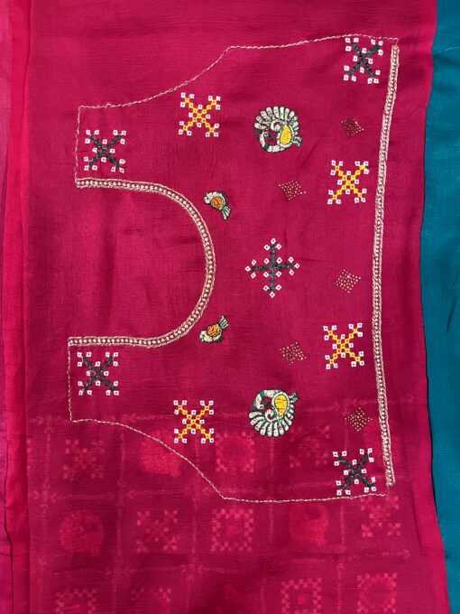 Royal Rajwadi Bandhani Saree by Tarahood – Handcrafted Heritage Wear - Image 15