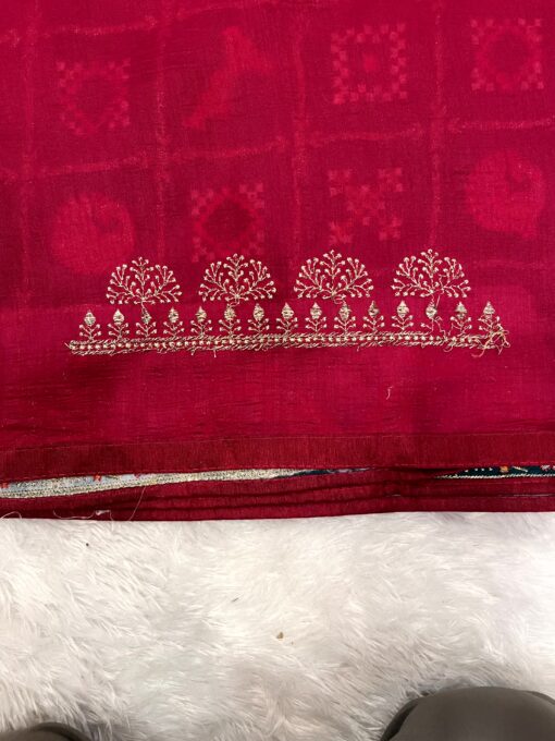 Royal Rajwadi Bandhani Saree by Tarahood – Handcrafted Heritage Wear - Image 16