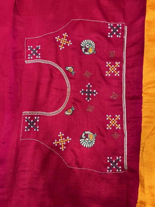 Royal Rajwadi Bandhani Saree by Tarahood – Handcrafted Heritage Wear - Image 19
