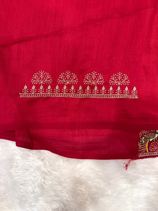 Royal Rajwadi Bandhani Saree by Tarahood – Handcrafted Heritage Wear - Image 24