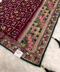 Royal Rajwadi Bandhani Saree by Tarahood – Handcrafted Heritage Wear